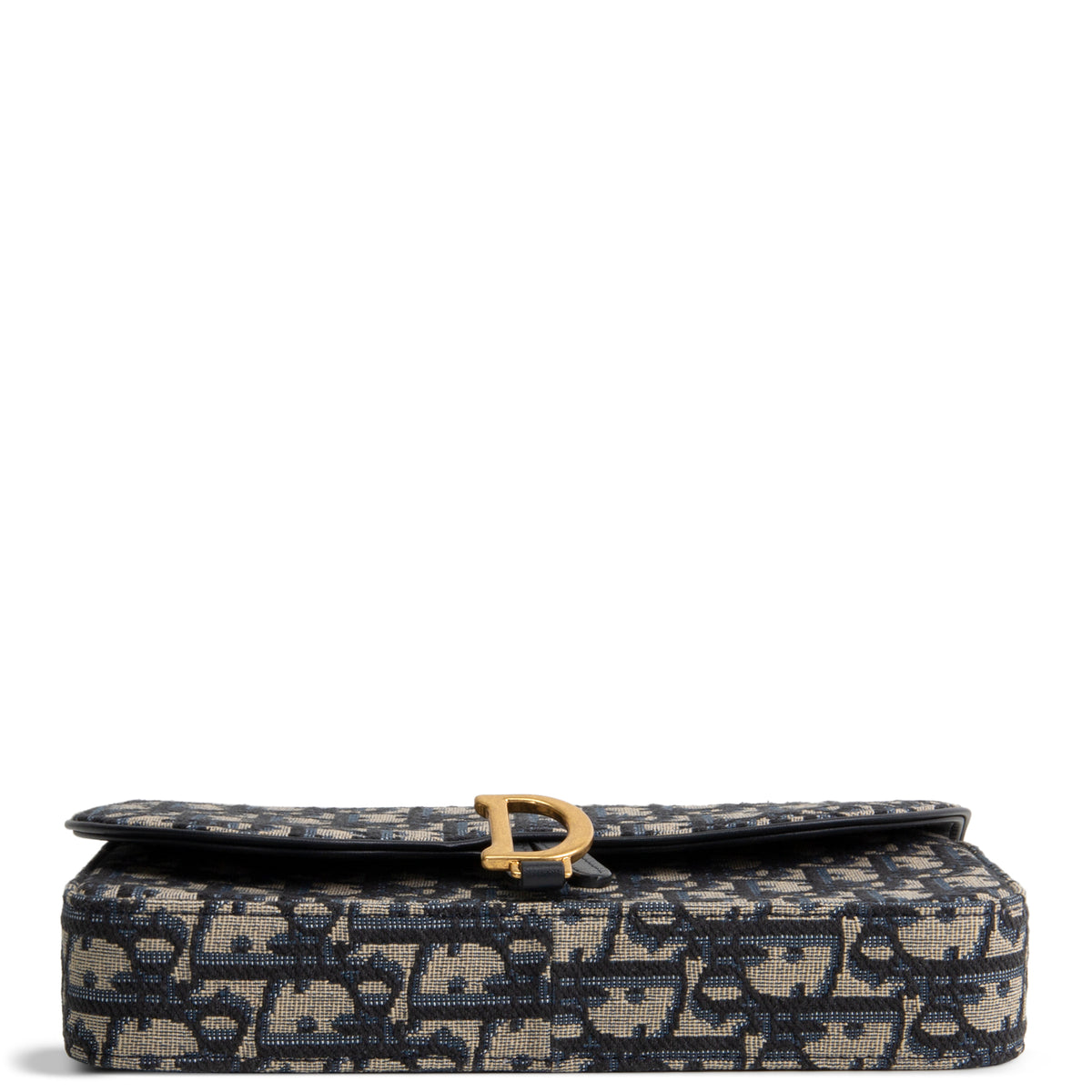 DIOR Canvas Saddle Chain Pouch Medium