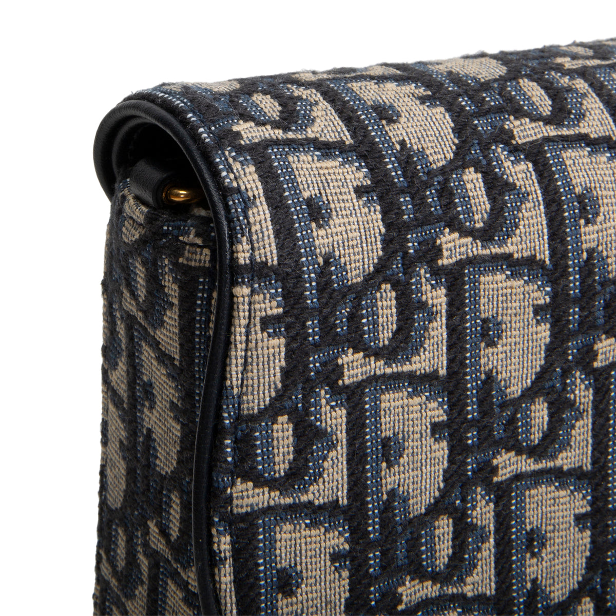DIOR Canvas Saddle Chain Pouch Medium