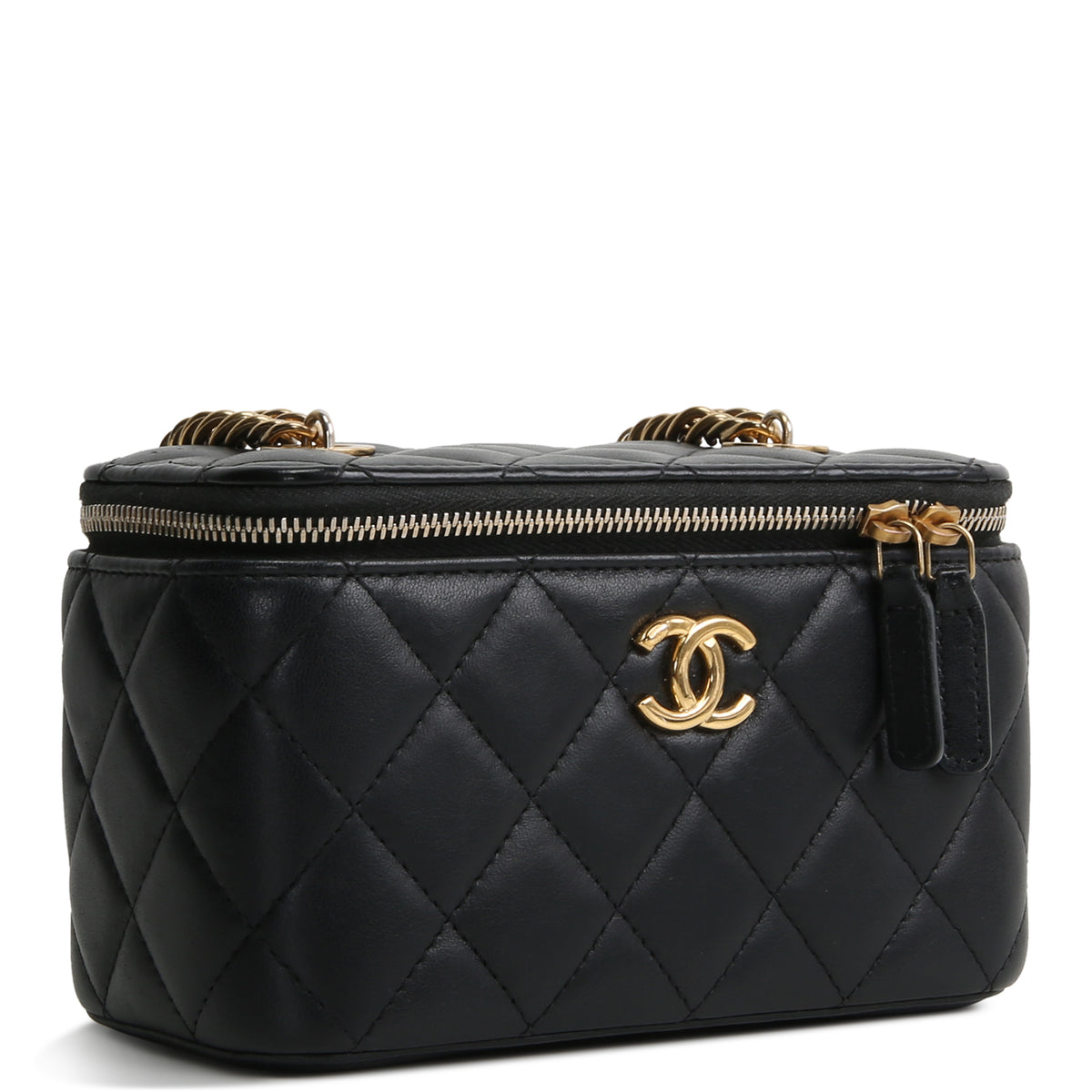 CHANEL Vanity Case w/ Charm Chain