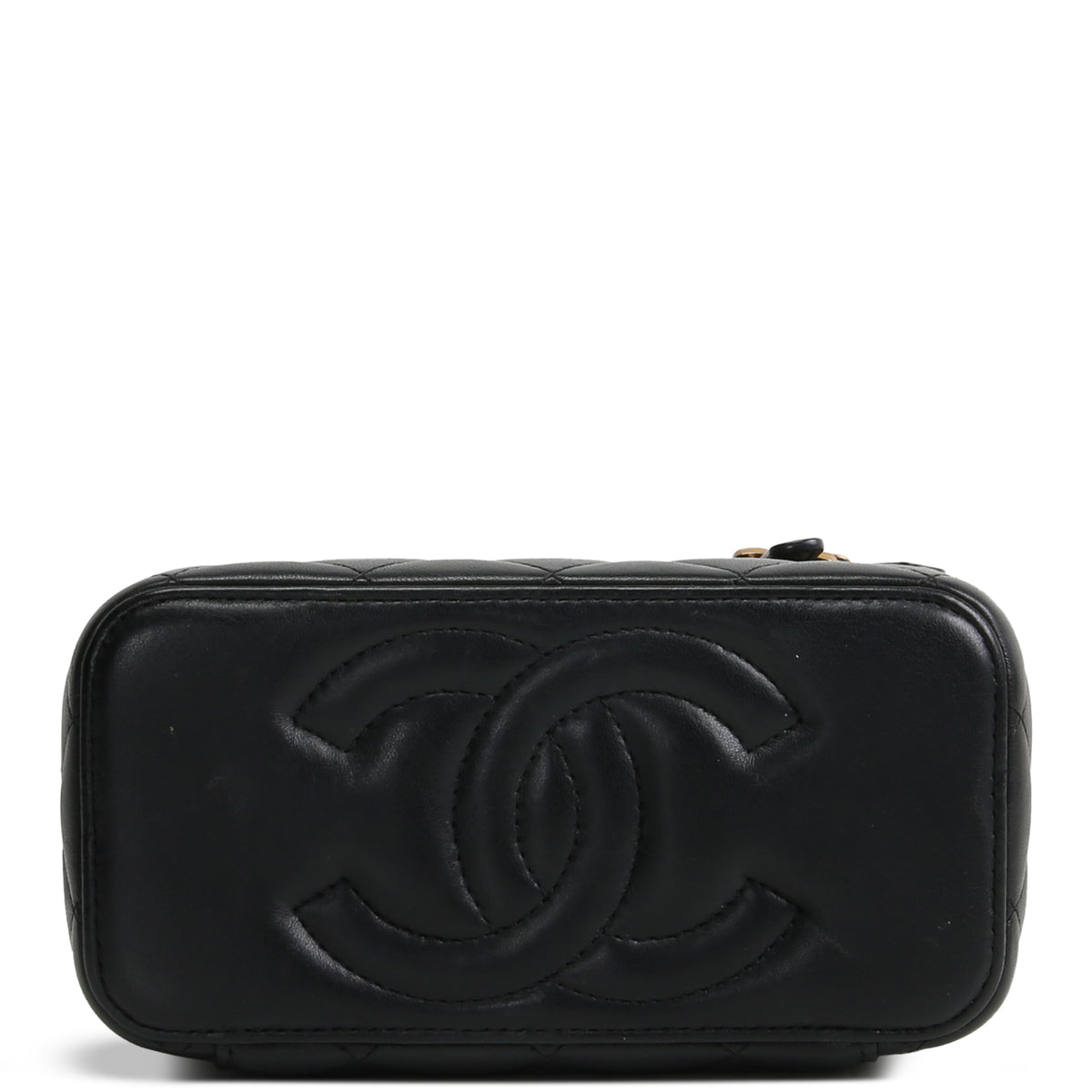 CHANEL Vanity Case w/ Charm Chain
