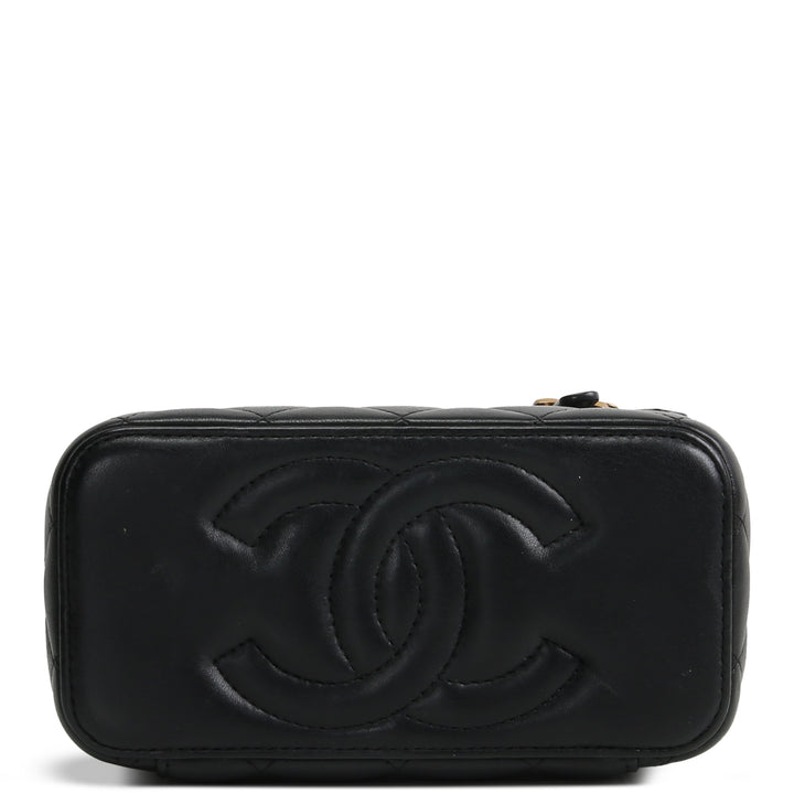 CHANEL Vanity Case w/ Charm Chain