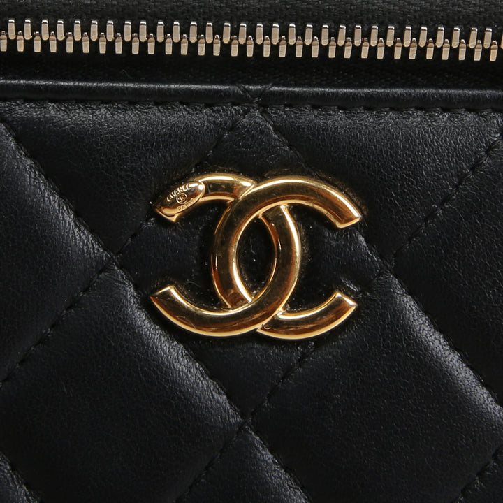 CHANEL Vanity Case w/ Charm Chain