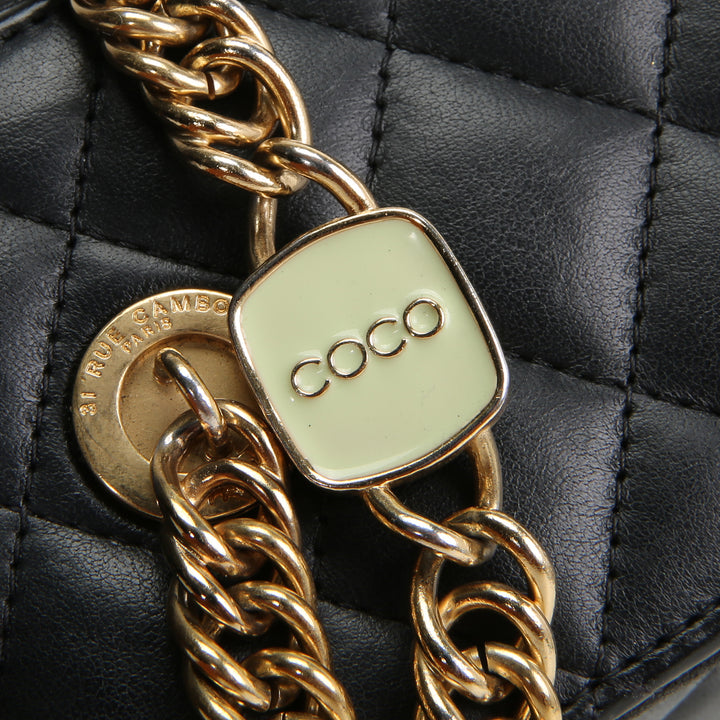 CHANEL Vanity Case w/ Charm Chain