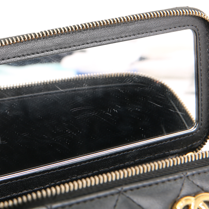 CHANEL Vanity Case w/ Charm Chain