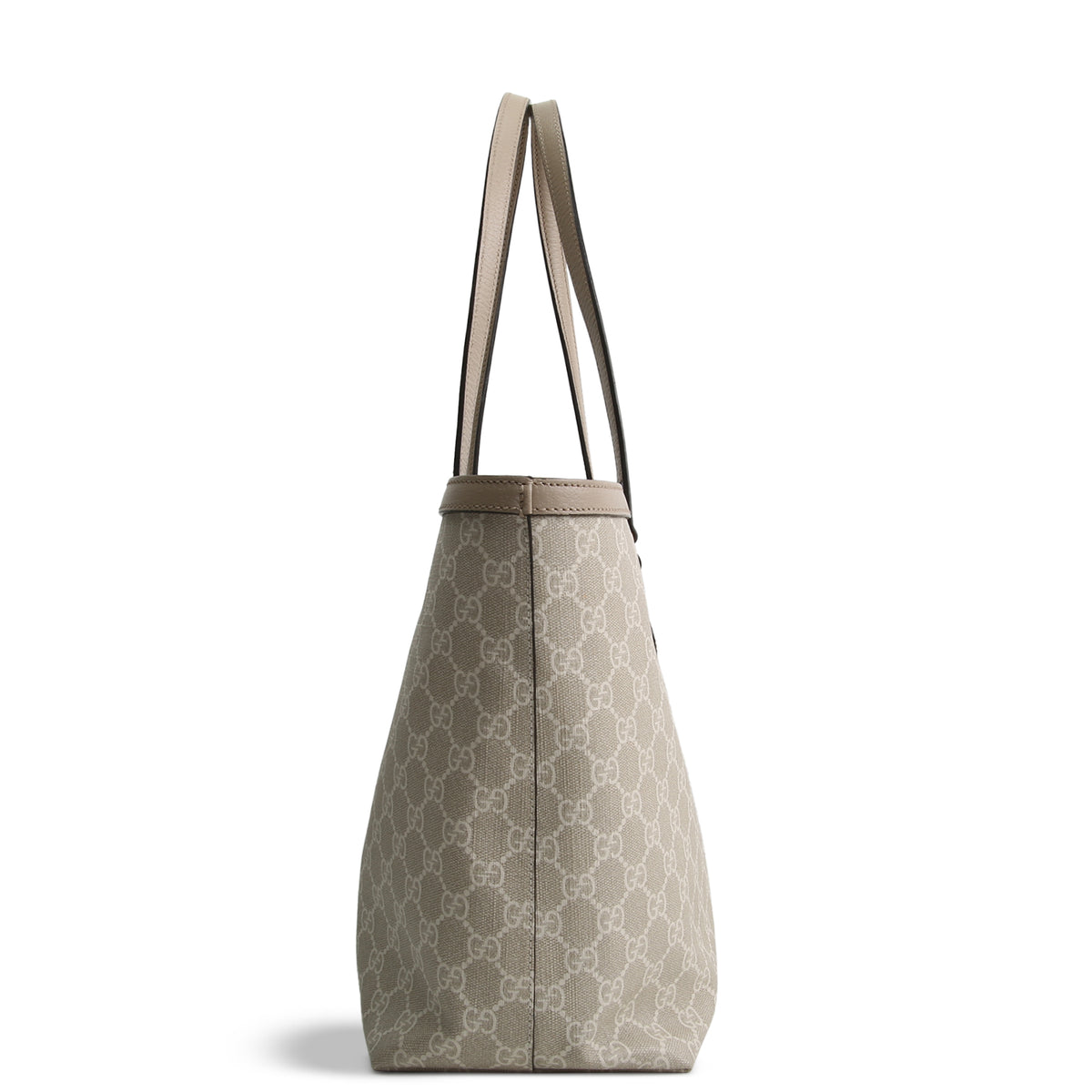 GUCCI GG Supreme Medium Ophidia Tote - Cream