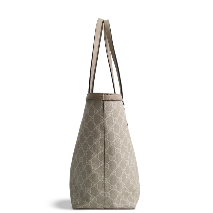 GUCCI GG Supreme Medium Ophidia Tote - Cream