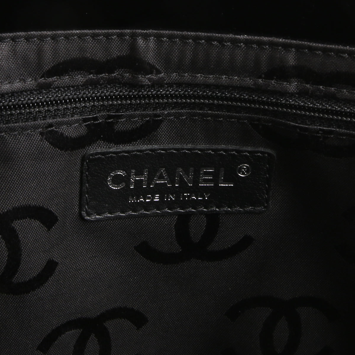 CHANEL Patent Pony Hair Tote - Black/Ivory OUTLET FINAL SALE