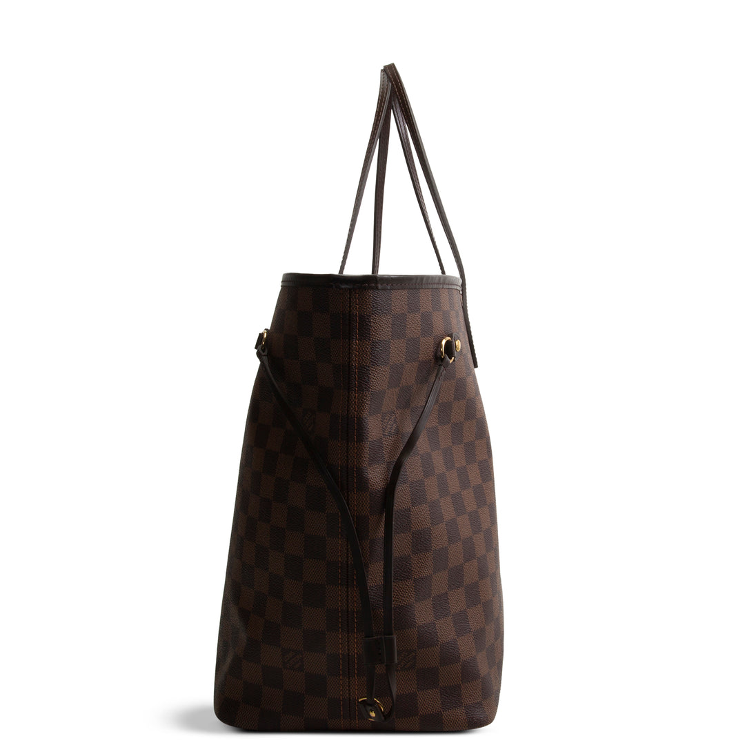 LOUIS VUITTON Damier Ebene Neverfull GM - No Pouch