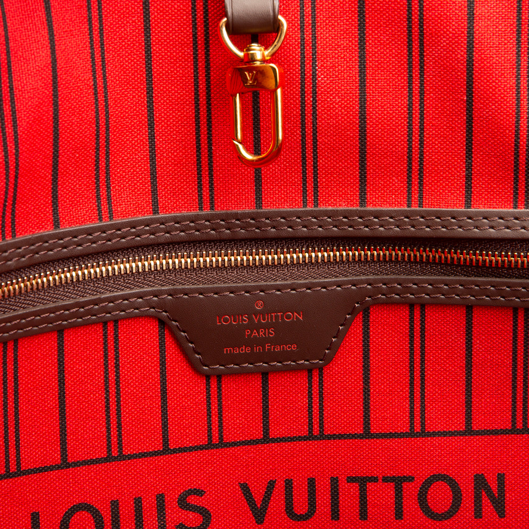 LOUIS VUITTON Damier Ebene Neverfull GM - No Pouch
