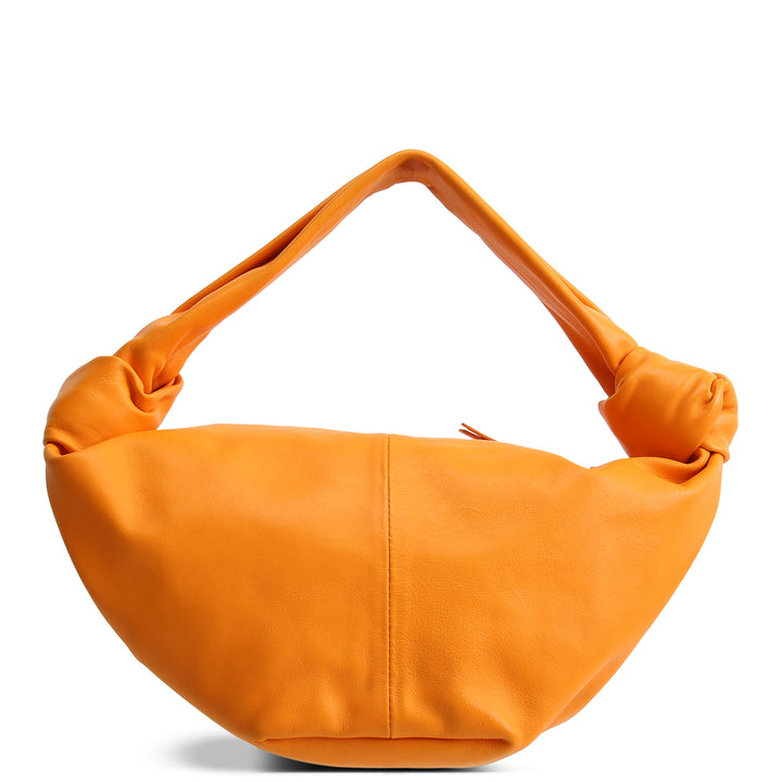 BOTTEGA VENETA Leather Double Knot Bag - Orange