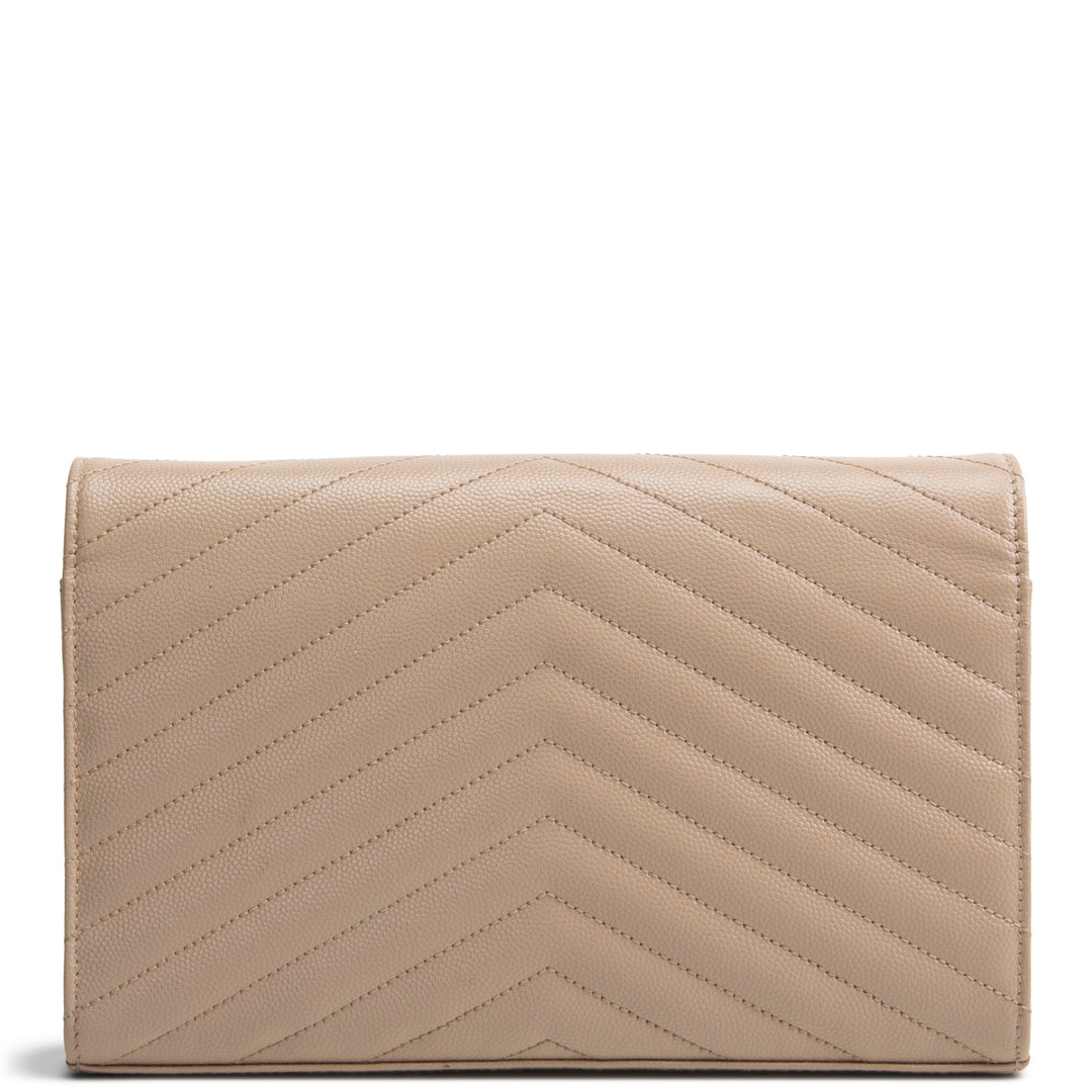 SAINT LAURENT Cassandre Envelope Wallet on Chain