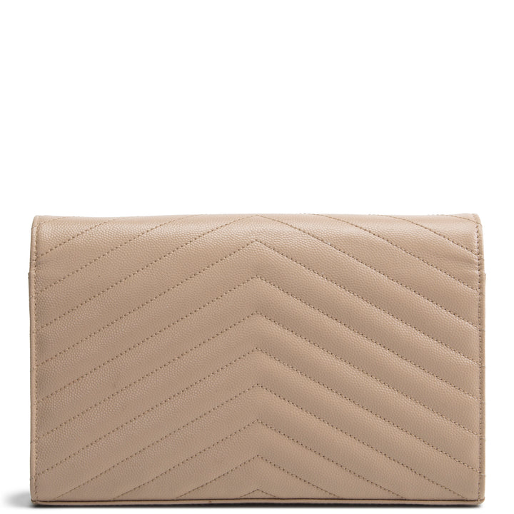 SAINT LAURENT Cassandre Envelope Wallet on Chain
