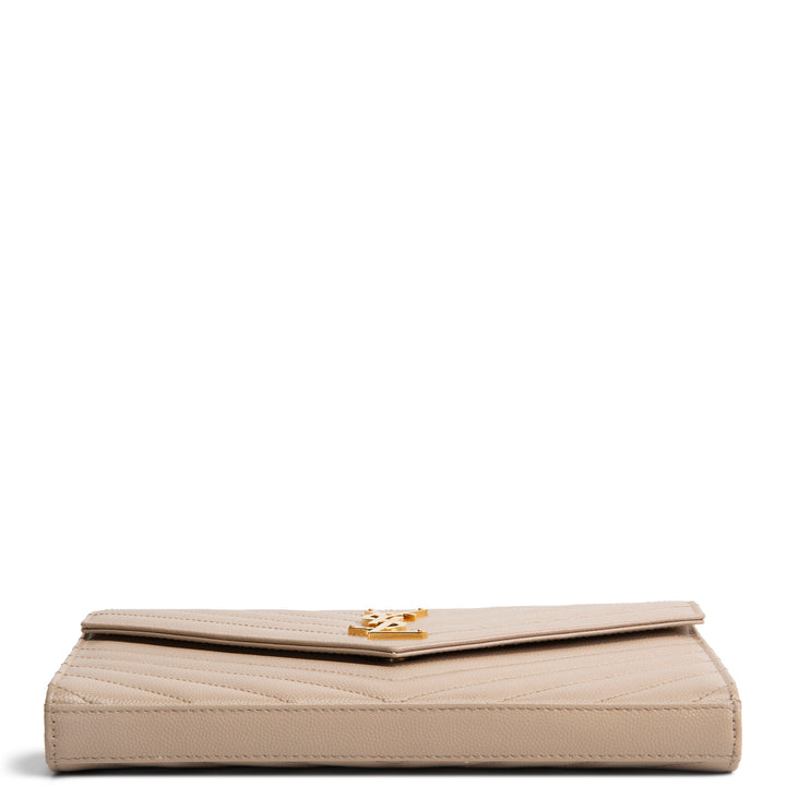 SAINT LAURENT Cassandre Envelope Wallet on Chain