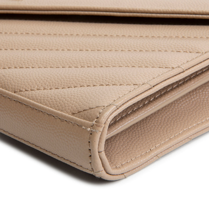 SAINT LAURENT Cassandre Envelope Wallet on Chain