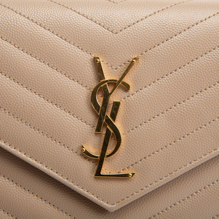 SAINT LAURENT Cassandre Envelope Wallet on Chain