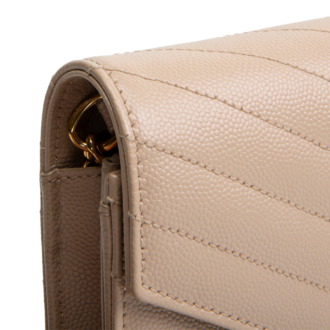 SAINT LAURENT Cassandre Envelope Wallet on Chain