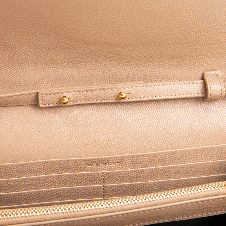 SAINT LAURENT Cassandre Envelope Wallet on Chain