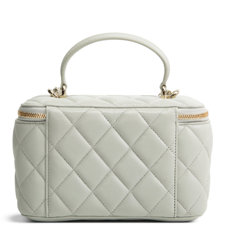 CHANEL Lambskin Top Handle Vanity