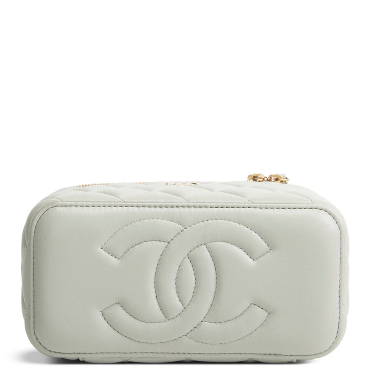 CHANEL Lambskin Top Handle Vanity