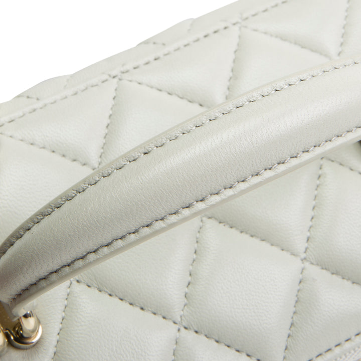 CHANEL Lambskin Top Handle Vanity