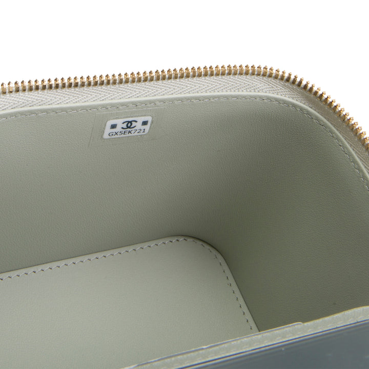 CHANEL Lambskin Top Handle Vanity
