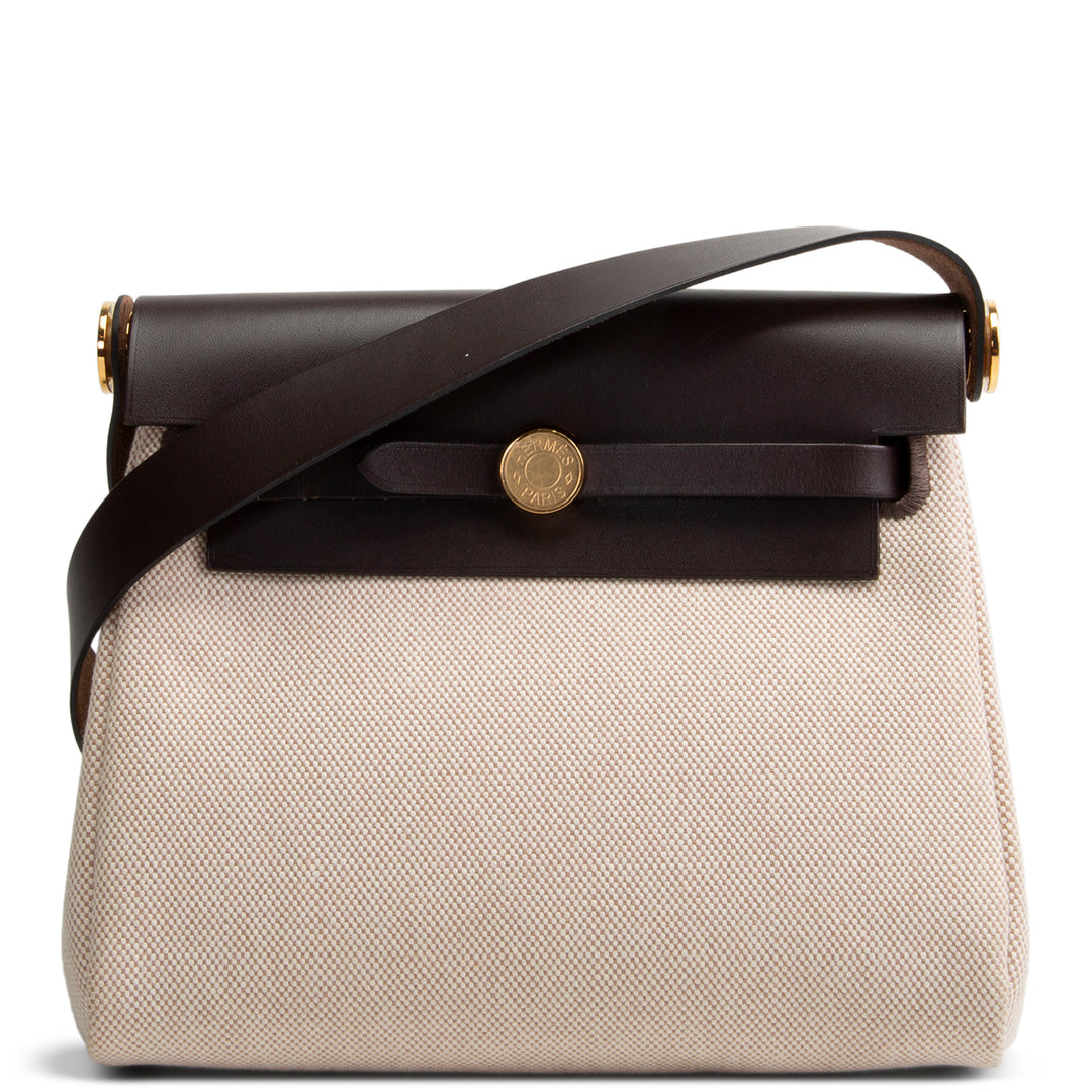 HERMES Toile Herbag Zip Mini 20