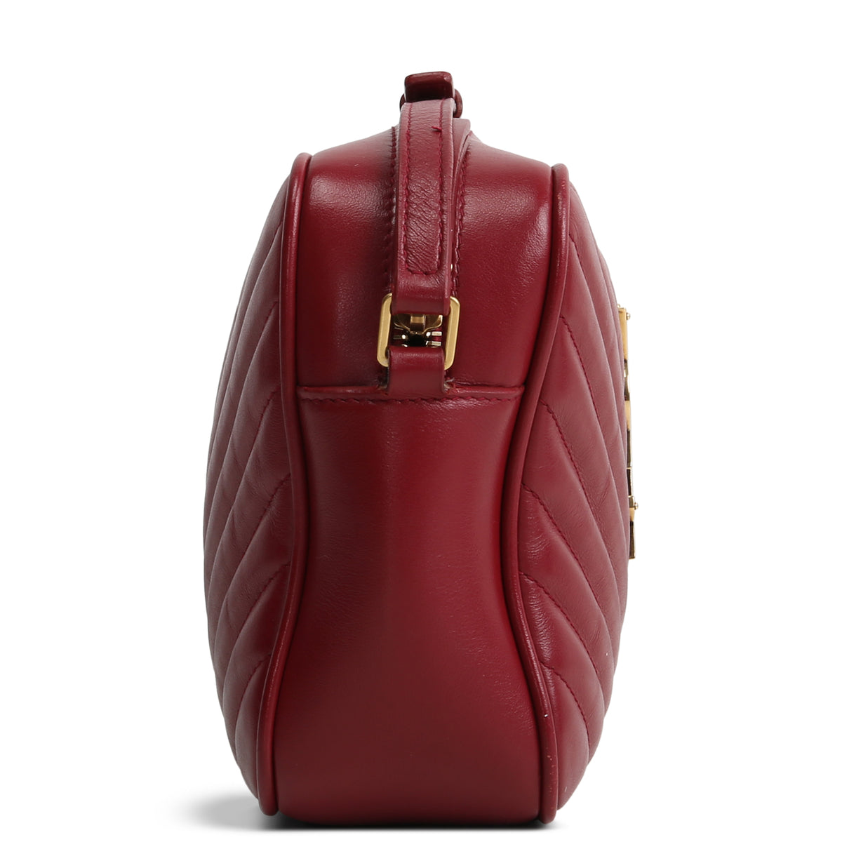 SAINT LAURENT Lou Camera Tassel Bag - Burgundy