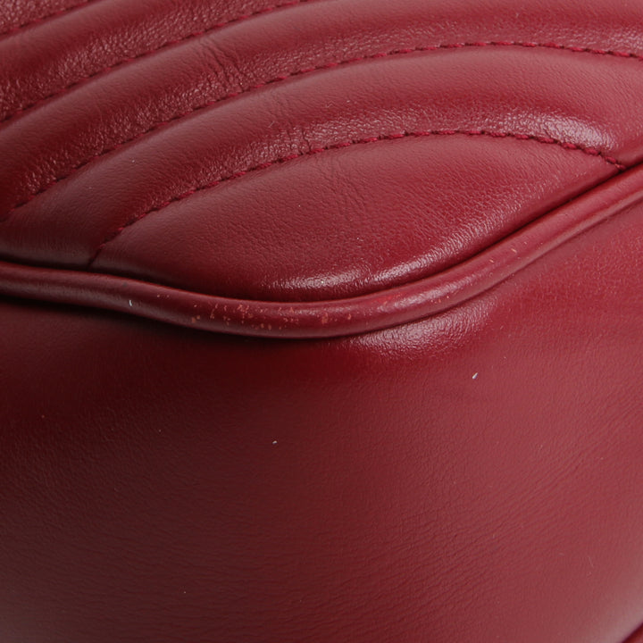 SAINT LAURENT Lou Camera Tassel Bag - Burgundy