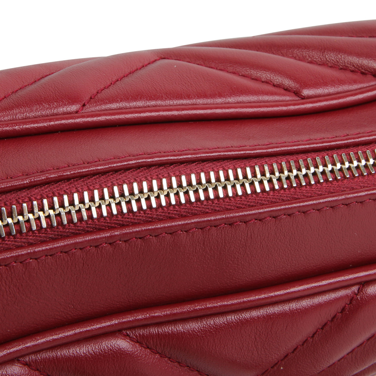SAINT LAURENT Lou Camera Tassel Bag - Burgundy