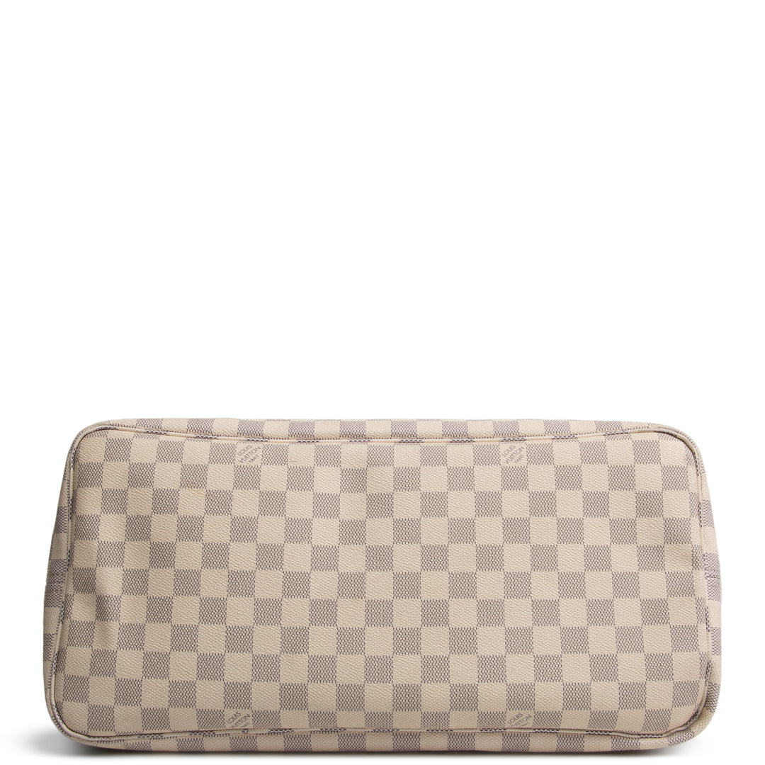 LOUIS VUITTON Neverfull GM Damier Azur w/ Pouch