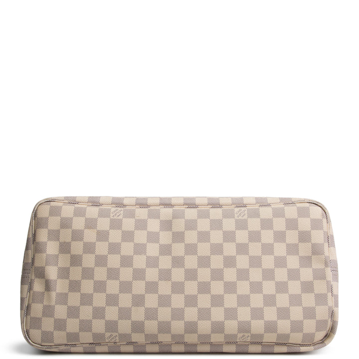 LOUIS VUITTON Neverfull GM Damier Azur w/ Pouch