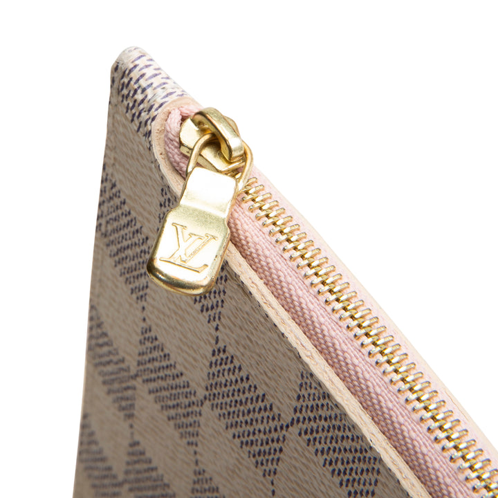 LOUIS VUITTON Neverfull GM Damier Azur w/ Pouch