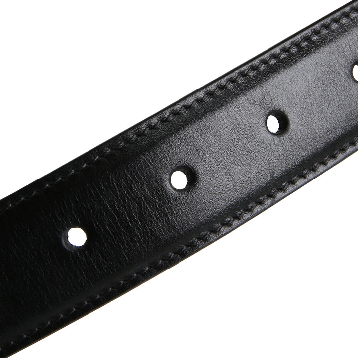 GUCCI Leather Buckle Belt - Black