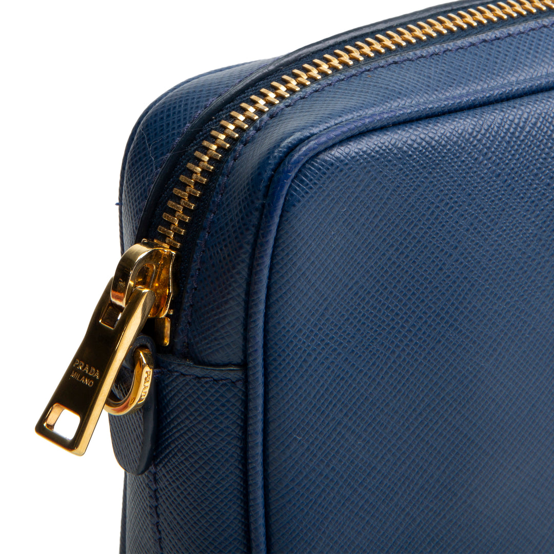 PRADA Saffiano Camera Bag - Navy