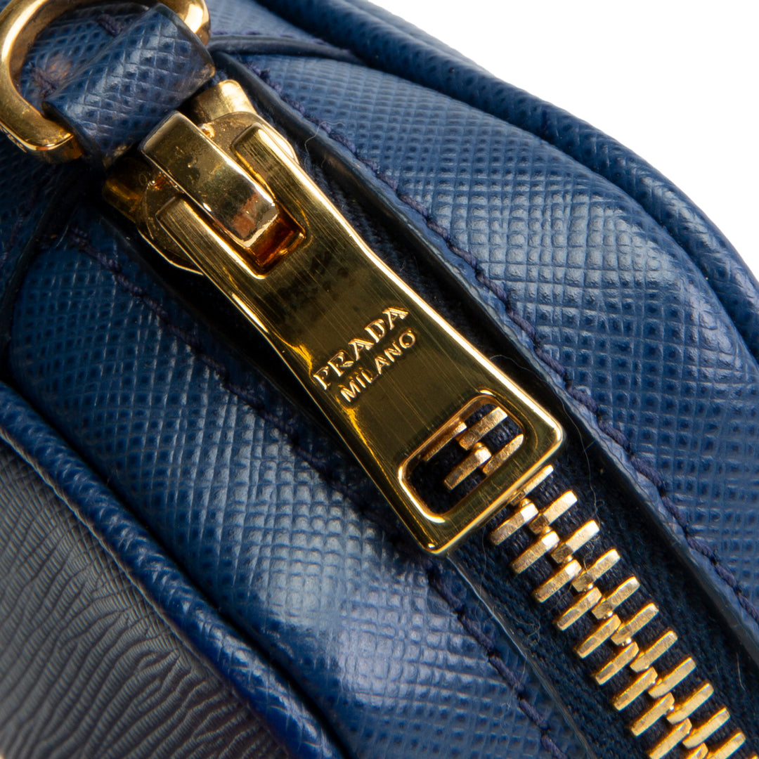 PRADA Saffiano Camera Bag - Navy