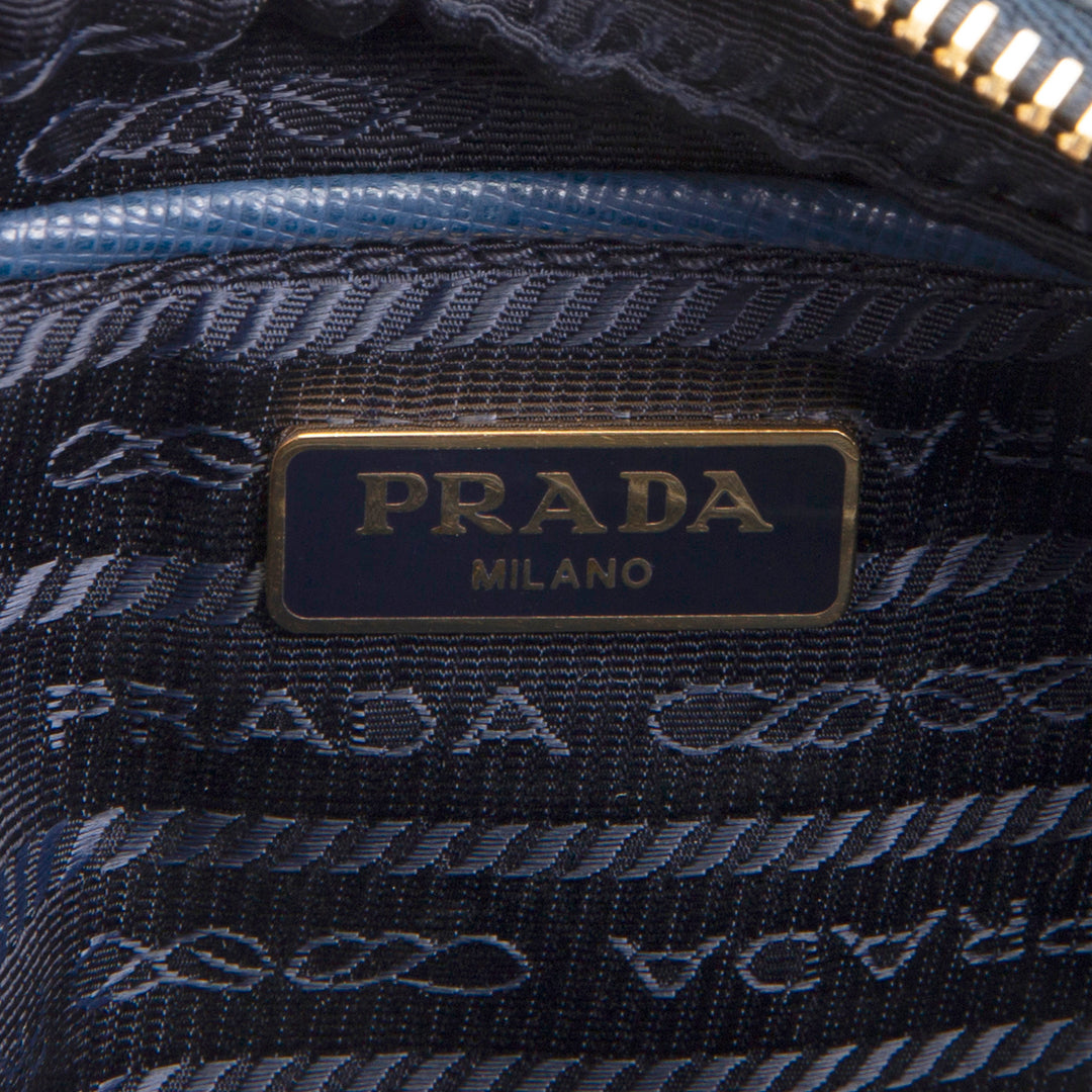PRADA Saffiano Camera Bag - Navy