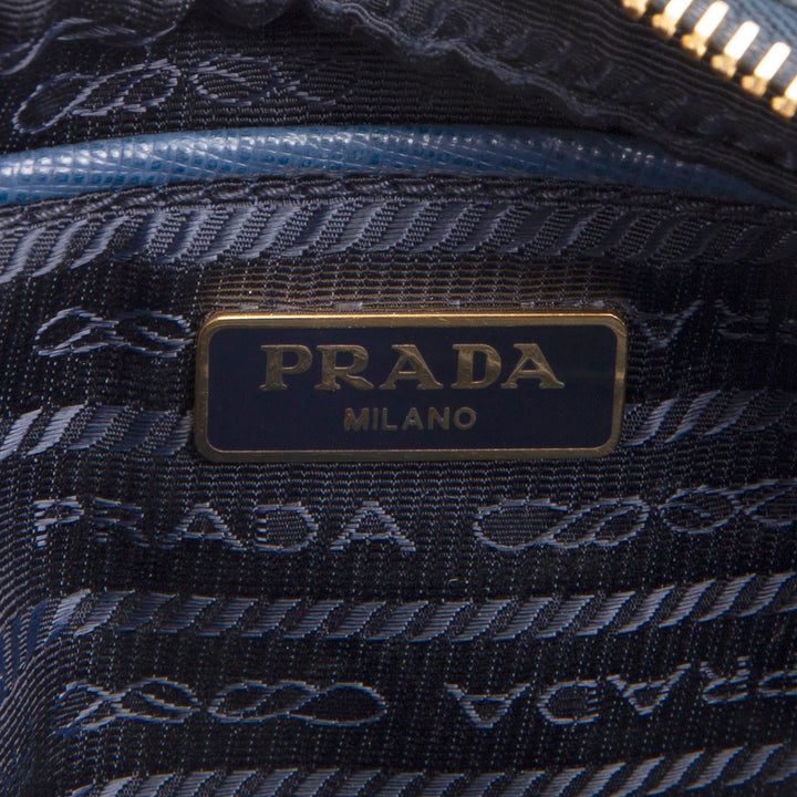 PRADA Saffiano Camera Bag - Navy