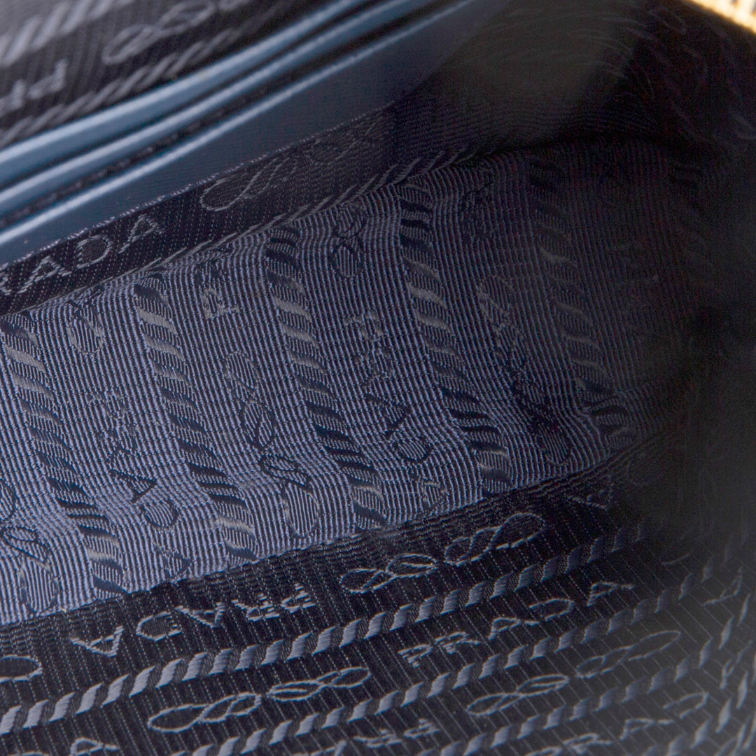 PRADA Saffiano Camera Bag - Navy