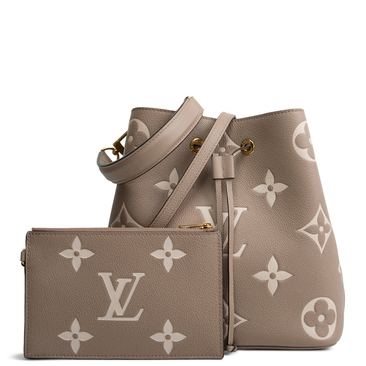 LOUIS VUITTON Giant Empreinte Monogram Neonoe MM - Bicolor Turtledove