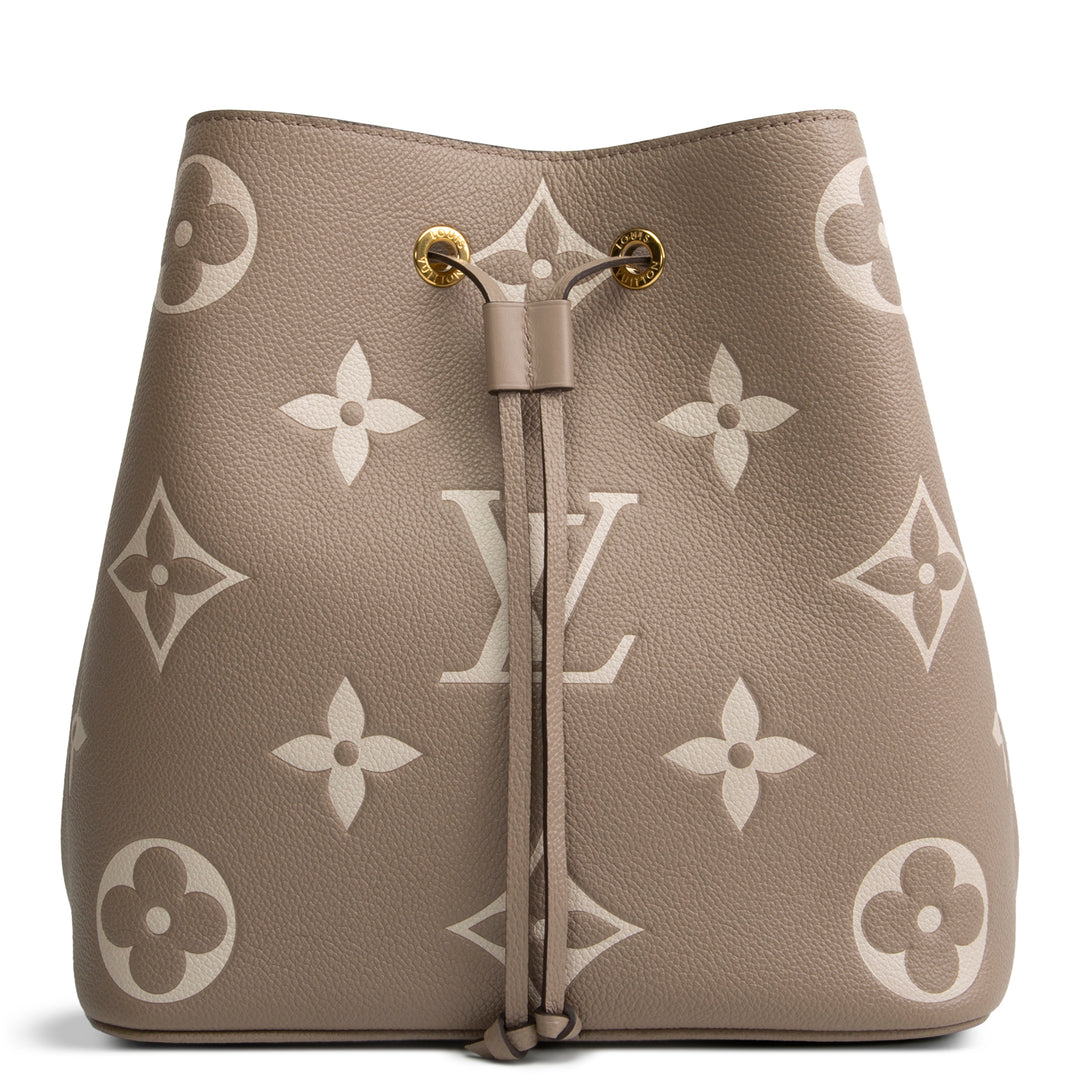 LOUIS VUITTON Giant Empreinte Monogram Neonoe MM - Bicolor Turtledove