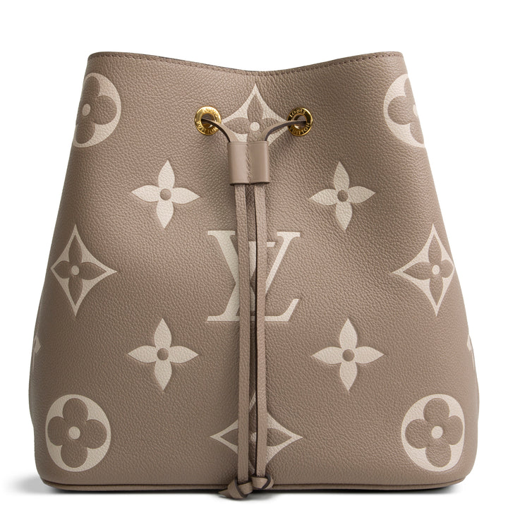 LOUIS VUITTON Giant Empreinte Monogram Neonoe MM - Bicolor Turtledove