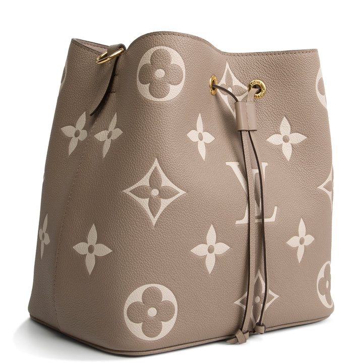 LOUIS VUITTON Giant Empreinte Monogram Neonoe MM - Bicolor Turtledove