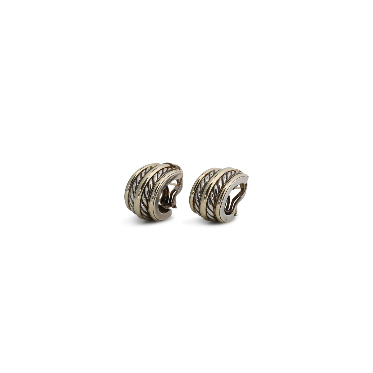 DAVID YURMAN Two-Tone Huggie Earrings