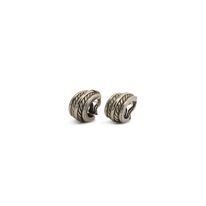 DAVID YURMAN Two-Tone Huggie Earrings