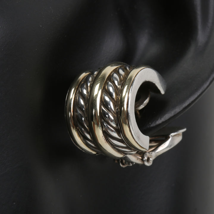 DAVID YURMAN Two-Tone Huggie Earrings