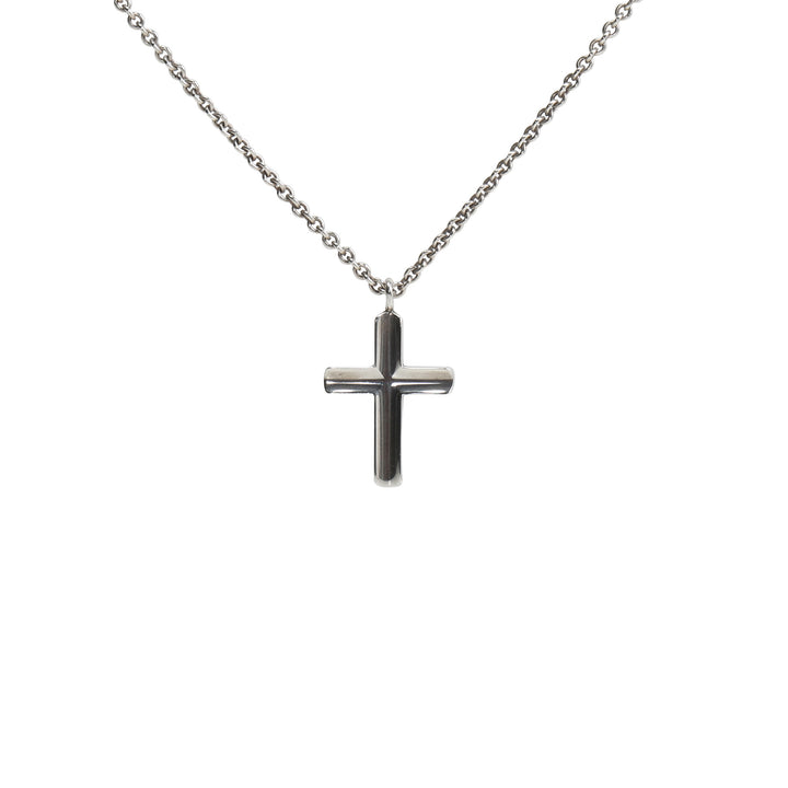 TIFFANY &amp; CO. Concave Cross Pendant Necklace