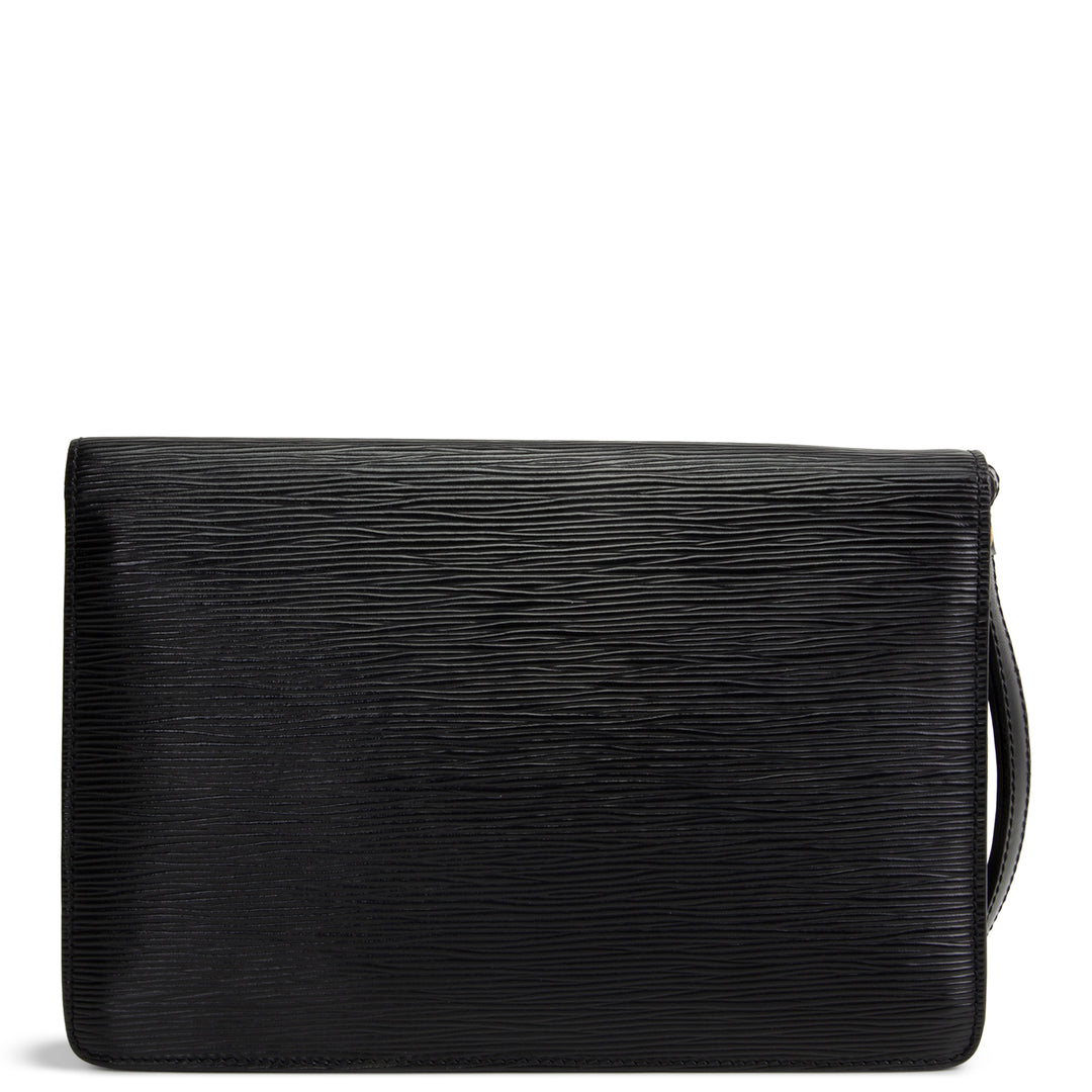 LOUIS VUITTON Vintage Serie Dragonne Epi Clutch - Black