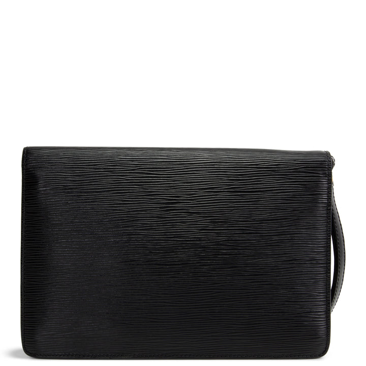 LOUIS VUITTON Vintage Serie Dragonne Epi Clutch - Black