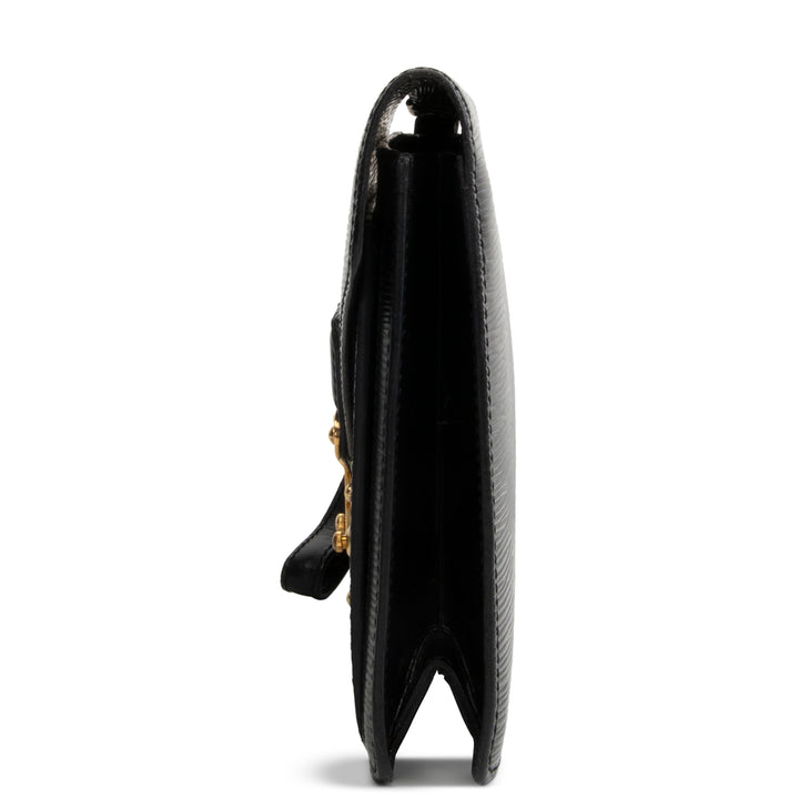 LOUIS VUITTON Vintage Serie Dragonne Epi Clutch - Black