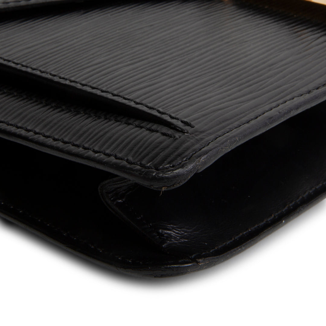 LOUIS VUITTON Vintage Serie Dragonne Epi Clutch - Black